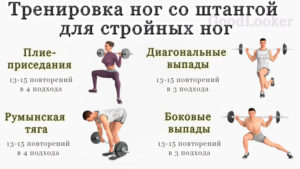 План упражнений для ног со штангой