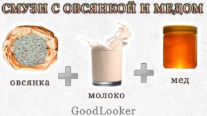 Смузи с овсянкой и медом