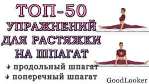 Топ-50 упражнений для растяжки на шпагат