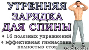 Ежедневная зарядка для здоровой спины полностью стоя