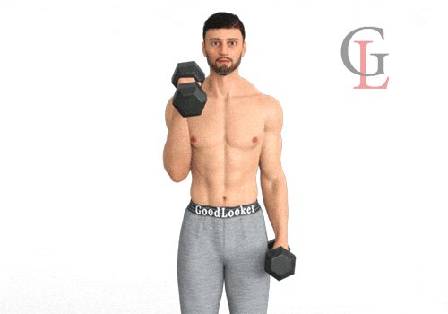 Силовая тренировка на верх тела для мужчин с гантелями: 12 упражнений + план